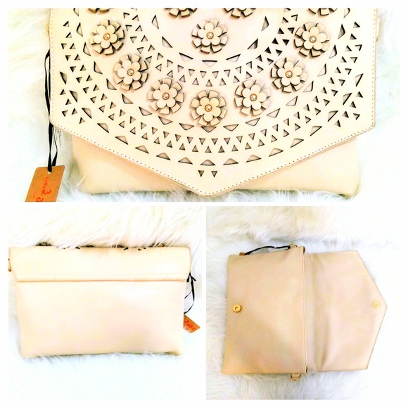 (NEW)! Cute! Cream Clutch Bag! :-) - Picture 9 of 9